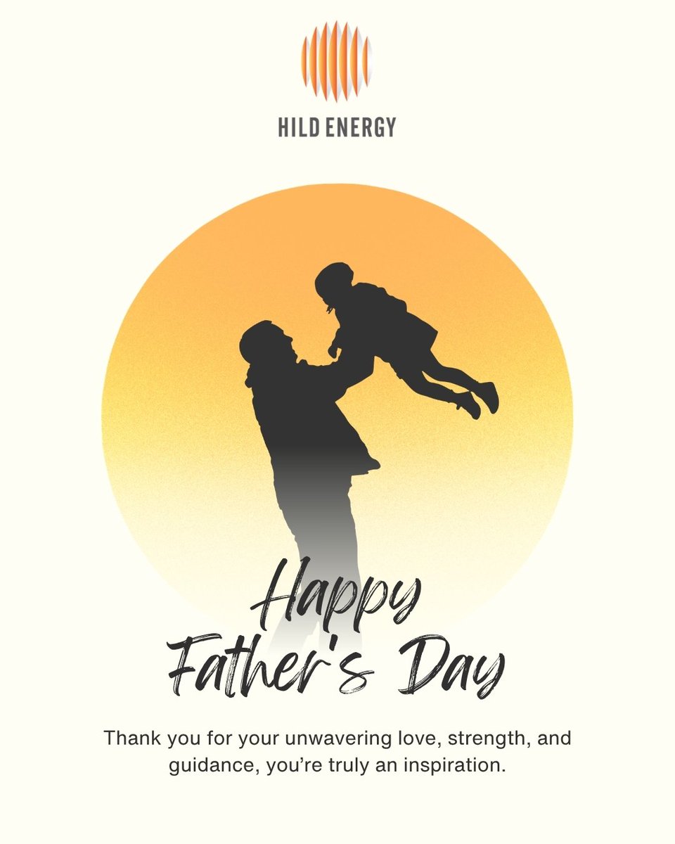 hild_energy's tweet photo. Behind every success story is a father who believed, supported, and guided along the way.

Happy Father's Day to all the incredible dads who inspire us every day. 💙

#FathersDay #HappyFathersDay #HildEnergy #Inspiration https://t.co/M2nch60Fuw