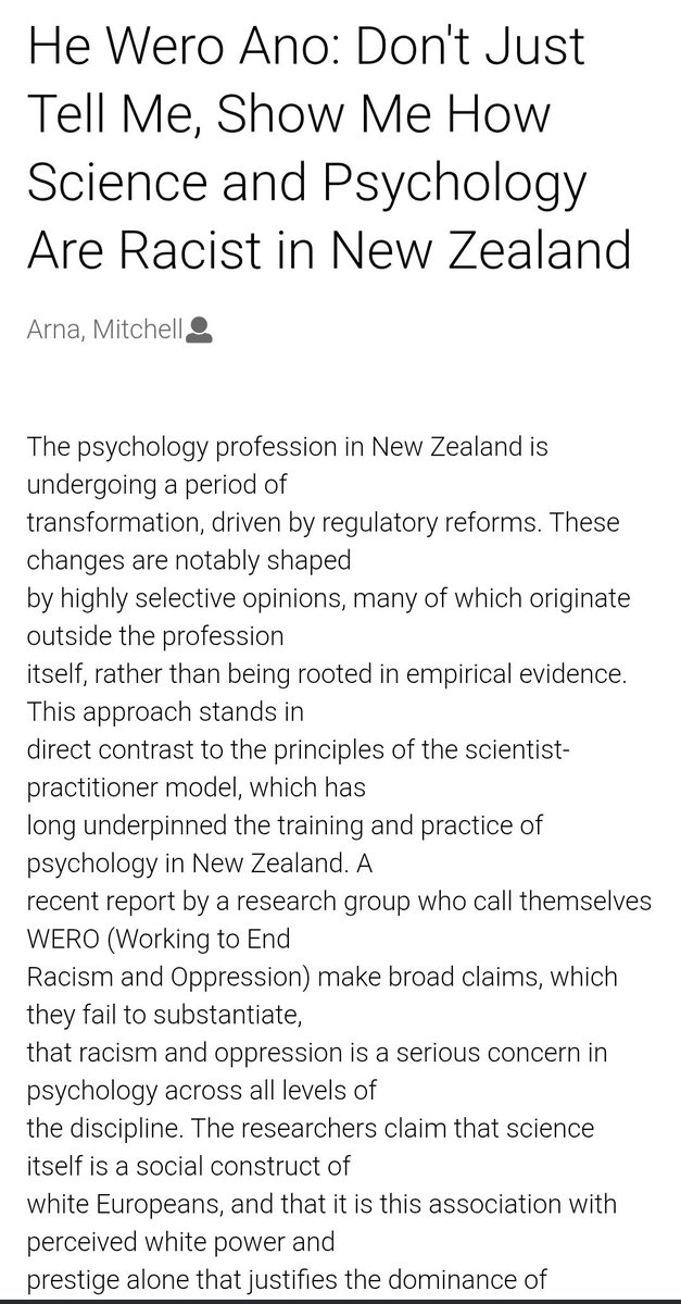 real_RAoP's tweet photo. @MomoStJohn @drchrispook Removed but not erased - a rebuttal of a previously published  "Maori ways of knowing" piece. Sickening that arguments cannot be argued. 
https://t.co/wCy6IywKmF https://t.co/tYF7gGZc3x