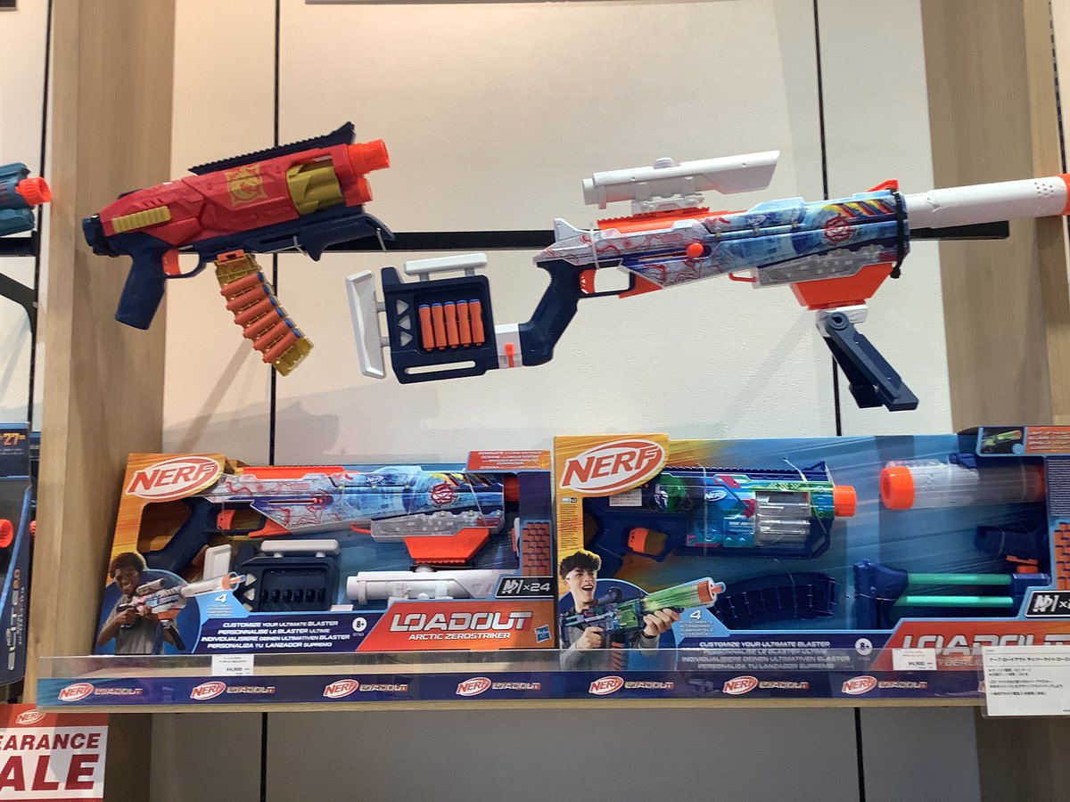 Hasbro_Store_JP's tweet photo. 【#ららぽーとEXPOCITY 店】
#NARF 大セール中です‼️
Nシリーズ🔫
ロードアウトシリーズ🔫
N1ダーツ🎯
がなんと40%オフ🙌
6/28まで!
#ハズブロストア へ急げー‼️ https://t.co/t2tesA52dl