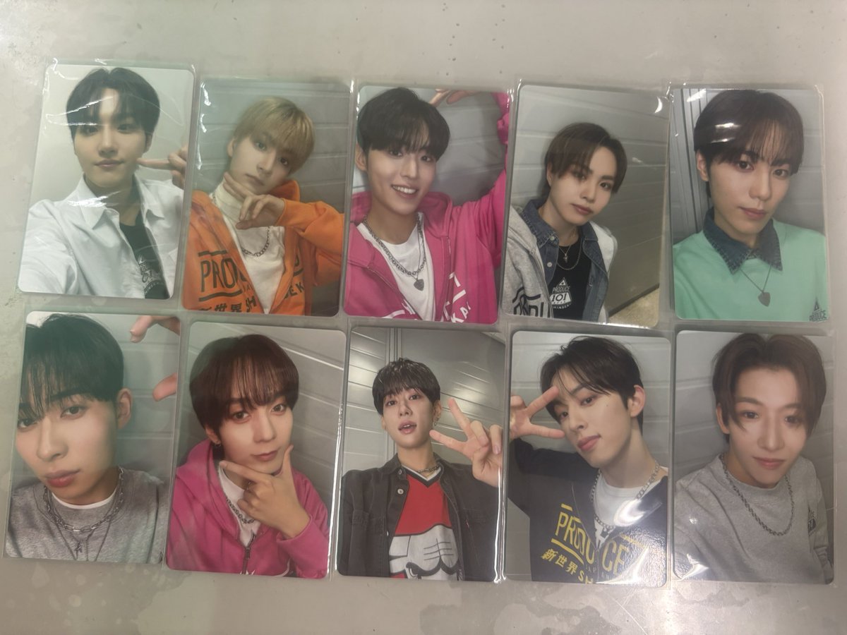 D040xO's tweet photo. PRODUCE 101 JAPAN 新世界 日プ ファイナル トレカ 交換 練習着

譲：画像のもの

求：小野慶人♾/パク・シヨン 熊部拓斗 加藤大樹 杉山竜司 チェン・リッキー 山下柊 各1

郵送希望📮

難しいと思いますが、お気軽にお声がけ下さい🙇🏻‍♀️ https://t.co/pqOBleR1E4