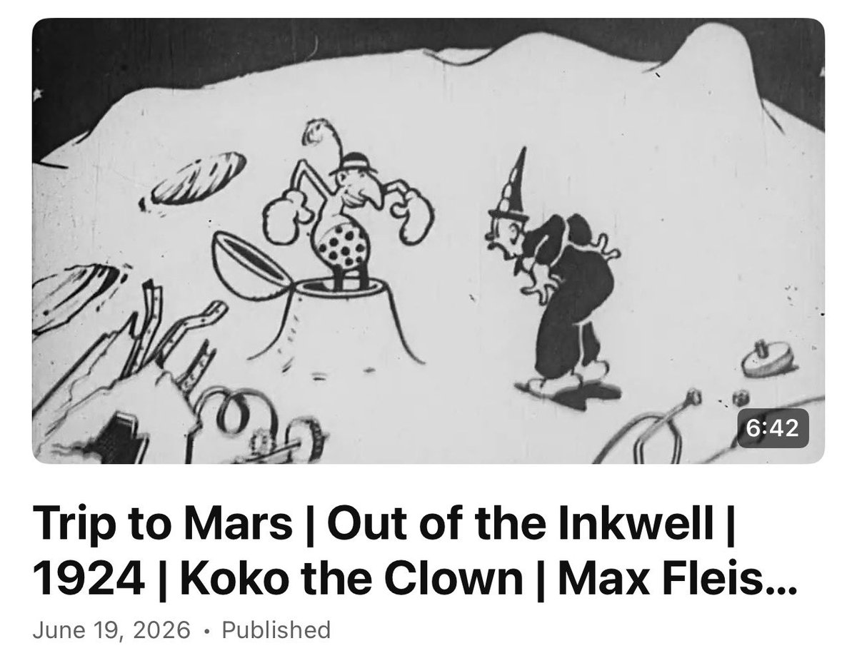 fleischertoons's tweet photo. Here’s another Koko 16mm scan that we uploaded on the channel! Please subscribe so we can share more

https://t.co/SBZfW96BPt https://t.co/7ZlLb2rk7B