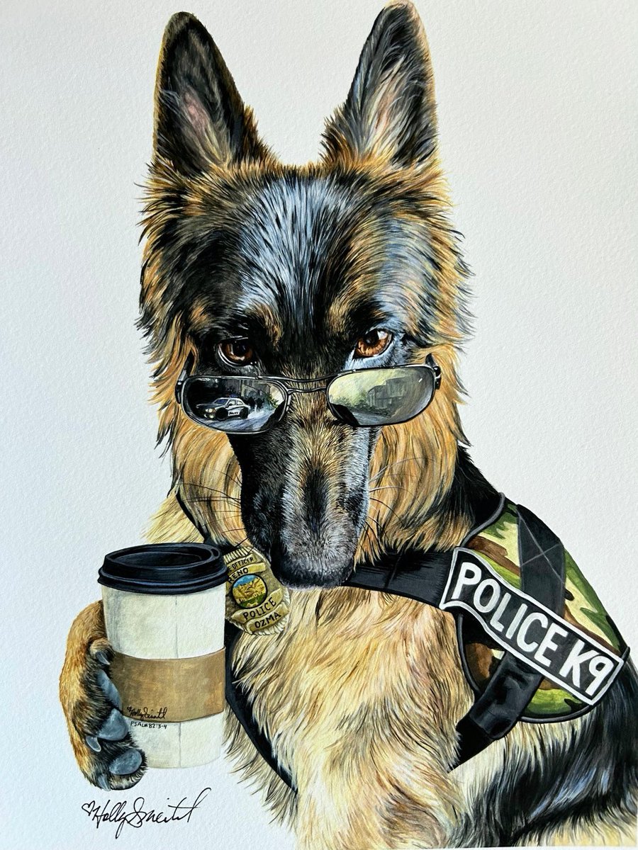HollySimental's tweet photo. K9 coffee signed prints available in my #etsy shop and #wholesale through Faire! https://t.co/AxQQPWOpy7 #gsd #germanshepherd #dog #dogart #coffee #coffeeshop #coffeelover #doglover #k9 #gift #giftideas #gifts #giftshop #whimsical #art #hollysimental https://t.co/TegZGNLKW8
