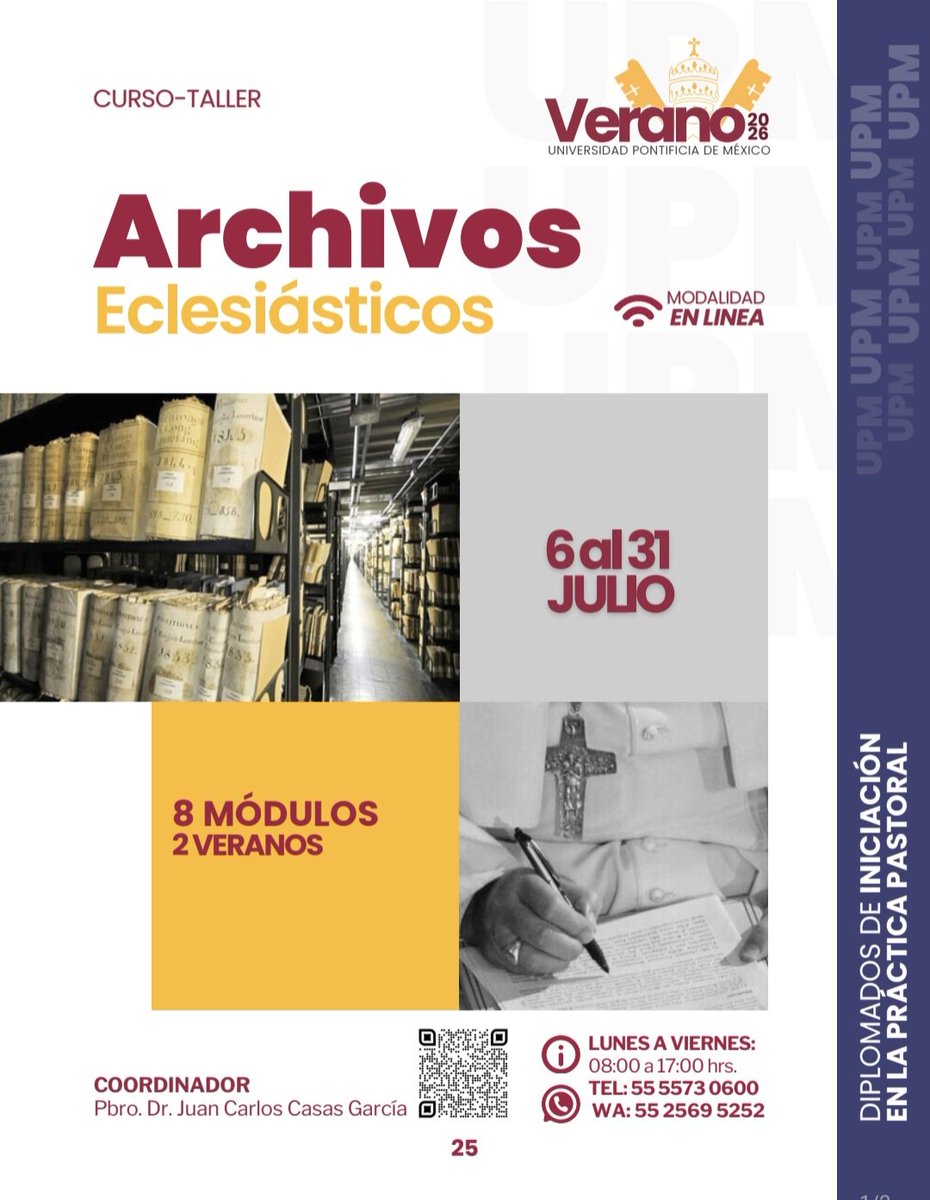 ConSaudade's tweet photo. Curso de verano
verano
Archivos eclesiásticos 
En linea https://t.co/dnNX91MiOT