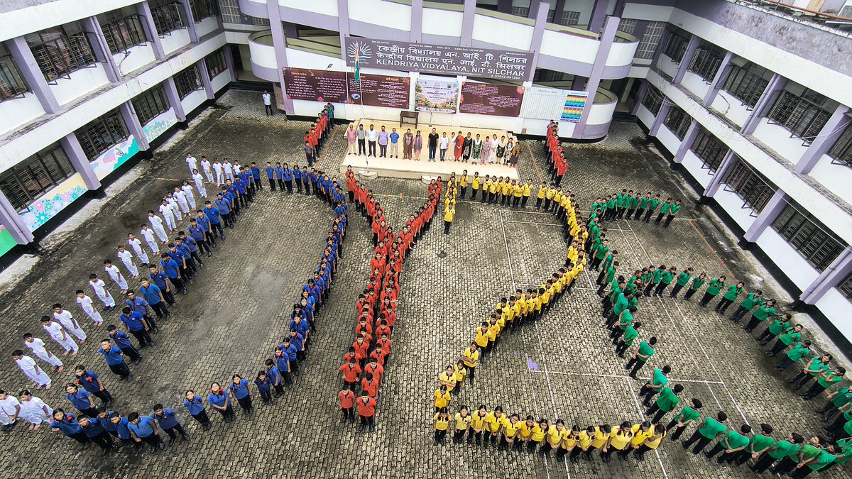 NitKv's tweet photo. Kendriya Vidyalaya NIT Silchar celebrated the 12th International Day of Yoga with great enthusiasm under the theme "Yoga for Healthy Ageing."

#IDY2026 #YogaForHealthyAgeing #KVNITSilchar https://t.co/UVAhZnsRxK