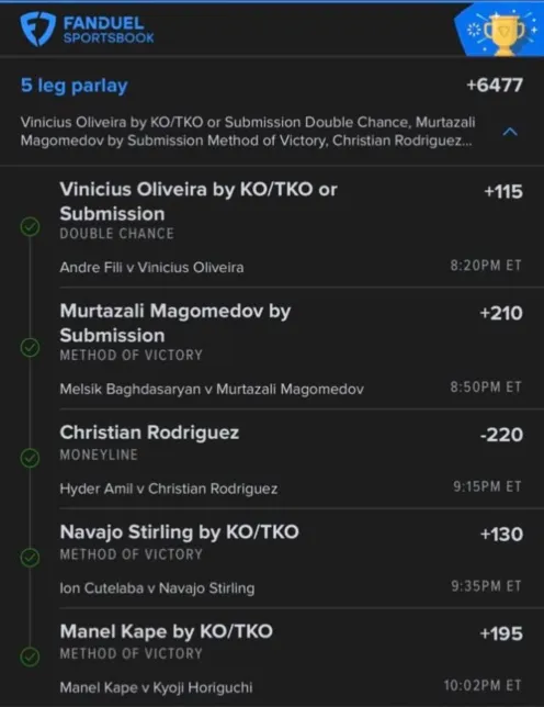 SharpTankBets's tweet photo. 🚨+6477 PARLAY CASHED🚨
Our UFC expert @MMASCHEF32 sent this MONSTER PARLAY into the SharpTank VIP chat before the fights started... and it HIT clean!🔥💰

$100 -> $6500+ 💸

DONT MISS OUT ON OUR UFC PICKS FOR NEXT WEEKEND!! THE TANK STAYS FEASTING 🍴🦈 https://t.co/1PbcpgHx9A