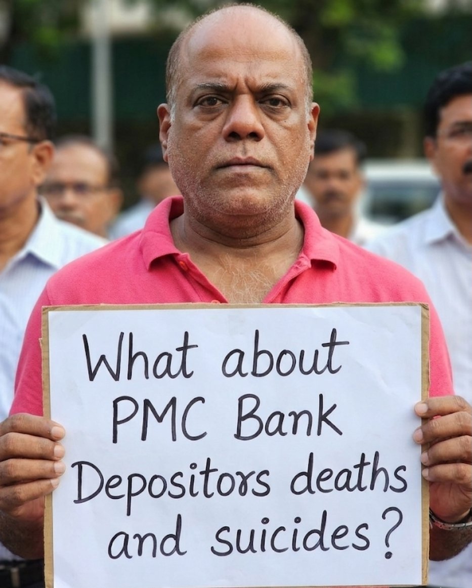 sunnyfernandes's tweet photo. @SupriyaShrinate ...and what about these deaths?

Emergency killings,  Sterilisation, Sikh Massacre and now PMC Bank depositors killings? PMC BANK SCAM WHISTLE BLOWN 2011, CONGRESS IN POWER MANMOHAN EX RBI GOVERNOR AS PM

Hundreds of PMC Bank depositors killed with no money access. Few suicides https://t.co/M6QXnufF7c