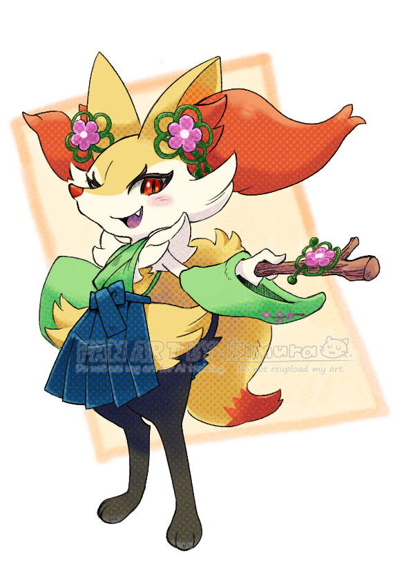 kimurasan39's tweet photo. フォルダに溜まったラフ画を供養✏
ポケまぜ和風コスのテールナーちゃんよ🦊 https://t.co/tGOUgdCk98