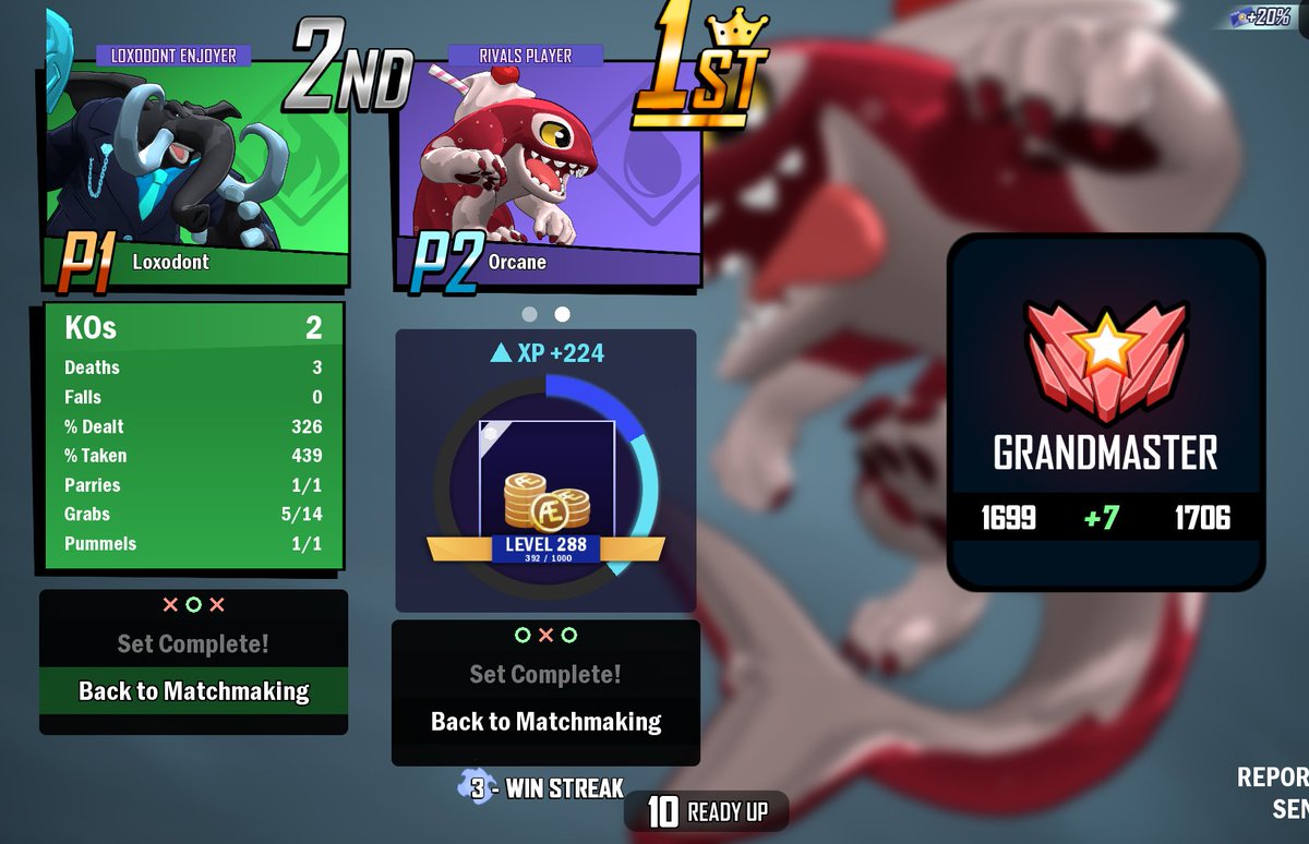 xLilybunn's tweet photo. yayyy grandmaster rivals of aether 2 ！！！！！！！！ https://t.co/C9HEGhY1ma