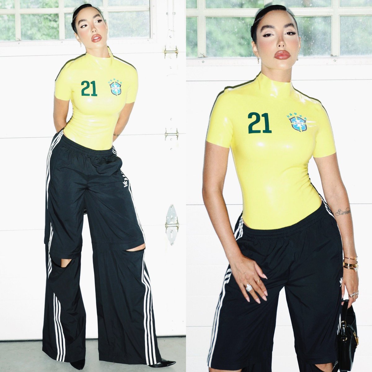 dequemeolook's tweet photo. Tammy Parisoto de Bold Strap para o jogo entre Brasil e Haiti, pela Copa do Mundo da FIFA 2026. #TammyParisoto #BoldStrap
Foto: @joseneto.ph
Styling: @cacarlosalves
Beleza: @lucasrocha_
📸 Reprodução Instagram https://t.co/Xnp9f2rzY5