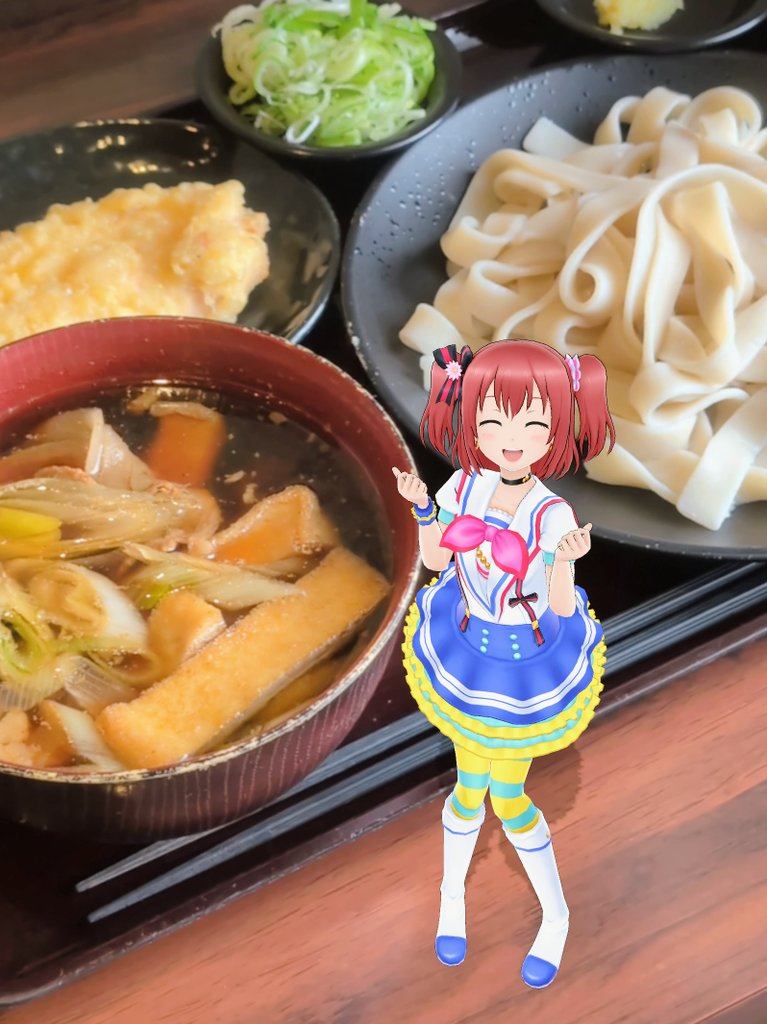 BeeRuby0921's tweet photo. 武蔵野きしめん本舗で肉汁きしめんに鶏天食べて午後もがんばルビィするよ～🍭 https://t.co/Jt6MMxpr1K