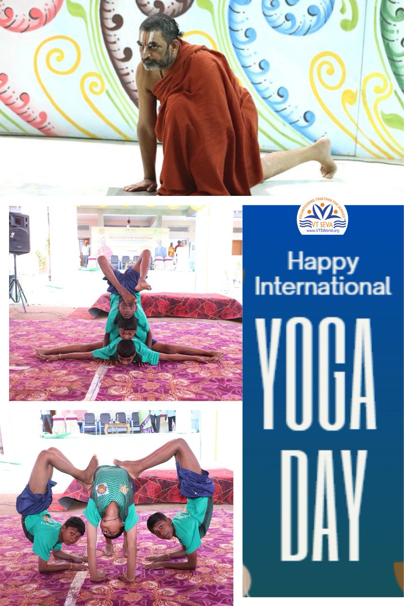 VTSeva's tweet photo. 𝐈𝐧𝐭𝐞𝐫𝐧𝐚𝐭𝐢𝐨𝐧𝐚𝐥 𝐘𝐨𝐠𝐚 𝐃𝐚𝐲
Yoga is the journey of connecting the body, mind, and spirit. Today, let us embrace the power of yoga to cultivate health, inner peace, balance, and compassion in our daily lives.
𝐁𝐫𝐞𝐚𝐭𝐡𝐞 𝐝𝐞𝐞𝐩𝐥𝐲. 𝐋𝐢𝐯𝐞 𝐦𝐢𝐧𝐝𝐟𝐮𝐥𝐥𝐲 https://t.co/GzpZ7tJgGH