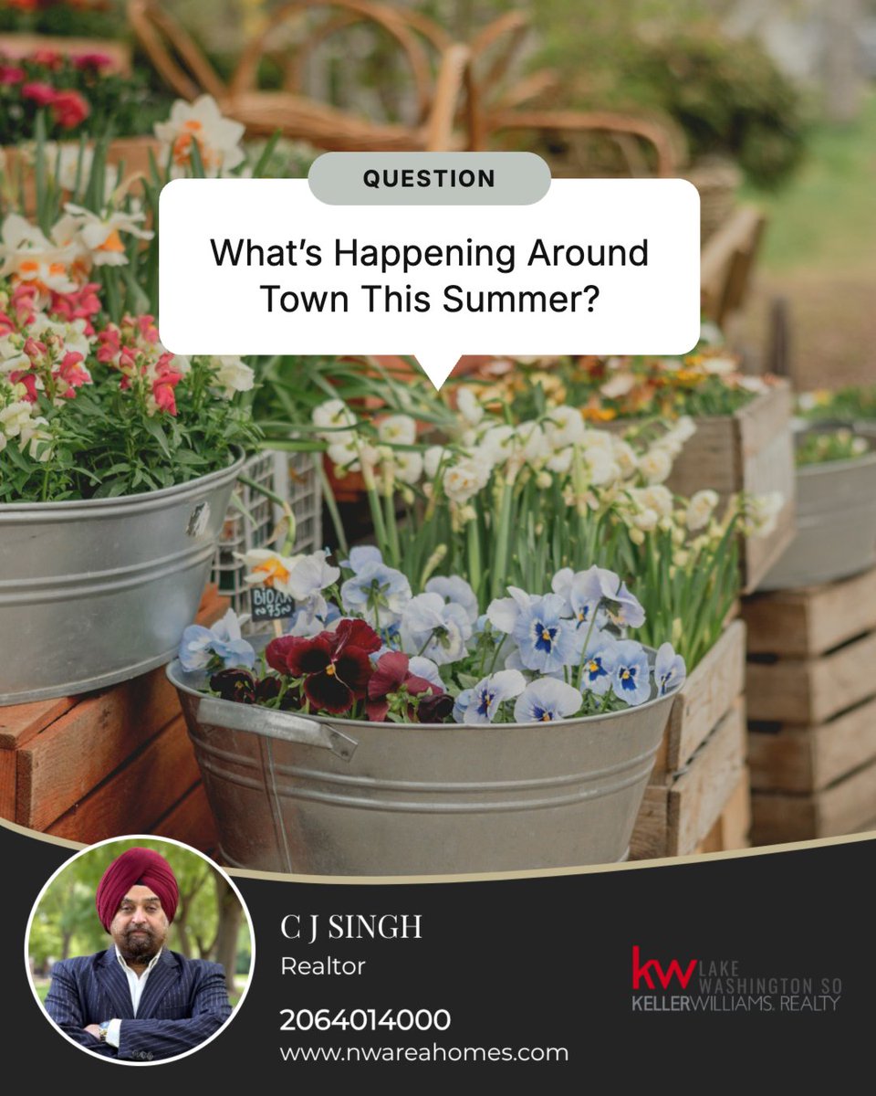 charanjit62's tweet photo. Summer always brings a different energy to town! 🌞

Mornings start up early, evenings last longer, and every day places start to feel a bit more like a community again.

What’s your fave summer activity happening right now?

#RealtorCJSingh #KWLakeWashingtonSO https://t.co/ctQTxdwwIN