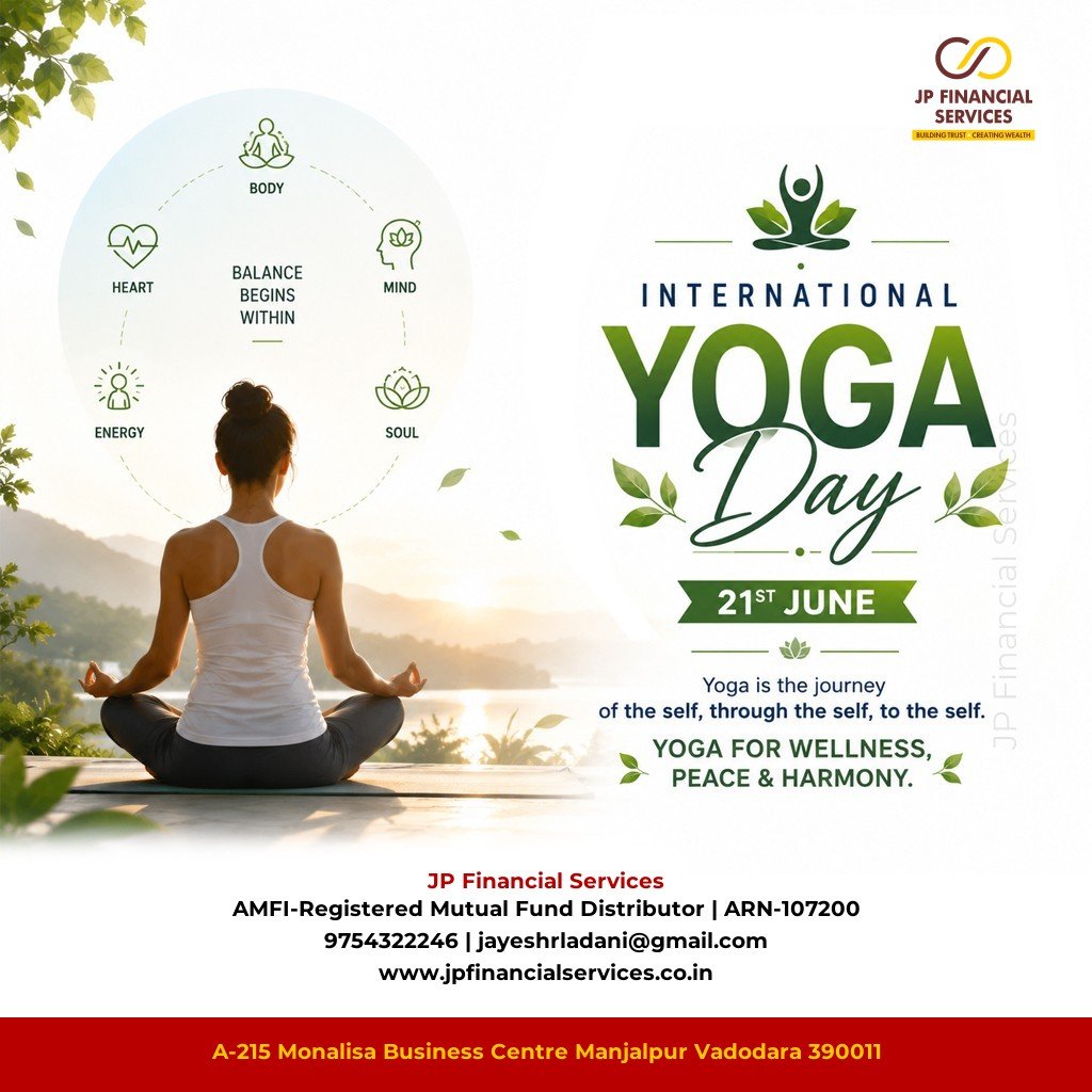 JPFinancialSer1's tweet photo. You need a better health to enjoy your long term wealth, invest in your health.

#InternationalYogDay #Health #Wealth https://t.co/T8lyh0RYns
