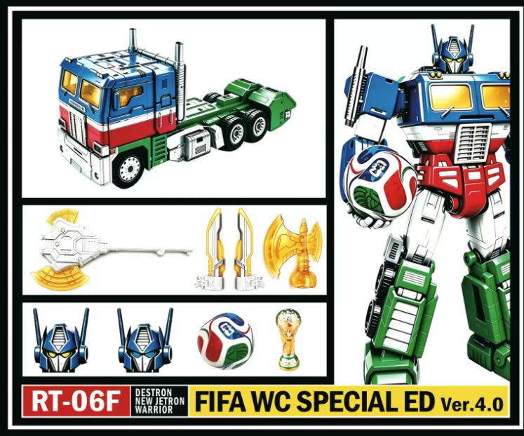 JQ_TREND's tweet photo. [予約注文]おもちゃ 変形 ロボット RT-06F FIFA WC SPECCIAL ED Ver.4.0 改良版 合金パーツ付き

発売予定：７月
https://t.co/Pk28a3ctRE

#TRANSFORMERS #UPGRADEKIT #JQTREND #CHINATOY #ActionFigures #MarvelToys #ToyCollector #JapanNews #JAPAN #KOREA #USA #UK #deformationrobot #DISCJOCKEY #LEGO #PlushToys #Collectibles #actionfigures #Germany #UK  #France