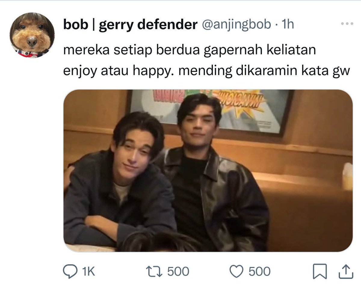 carlymenulis's tweet photo. #jossgawin twotweet au

katanya jerrygerry couple termaksa https://t.co/S8i75u1DjV