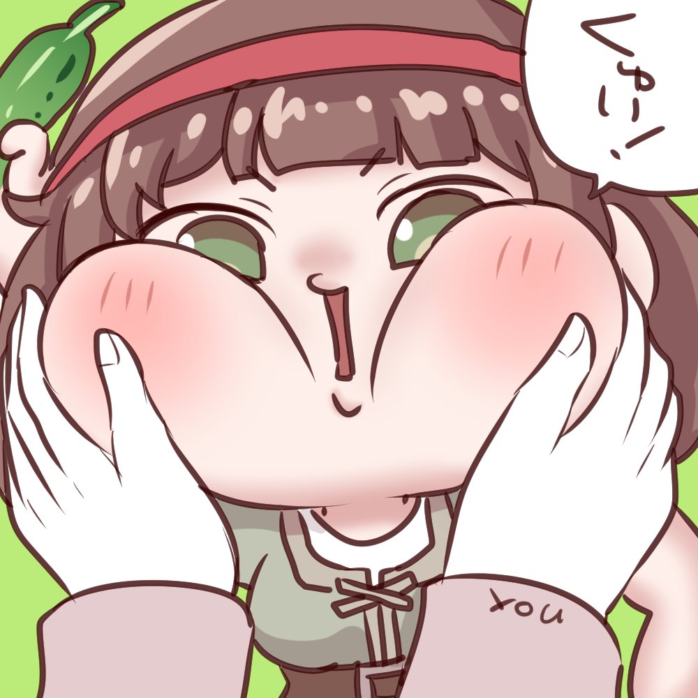 fricome's tweet photo. ほっぺの絵106 自分絵キュウイ（大差ない） https://t.co/8KyklcR4fM
