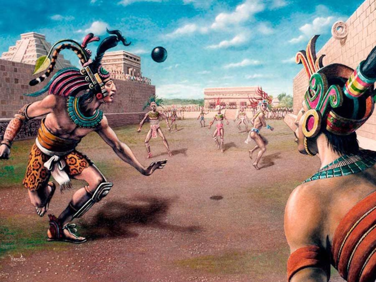 NAttolini's tweet photo. @2010MisterChip El último campeonato de Concacaf: la final de juego de pelota mayas contra incas en 1476. https://t.co/1RagXH2ljB