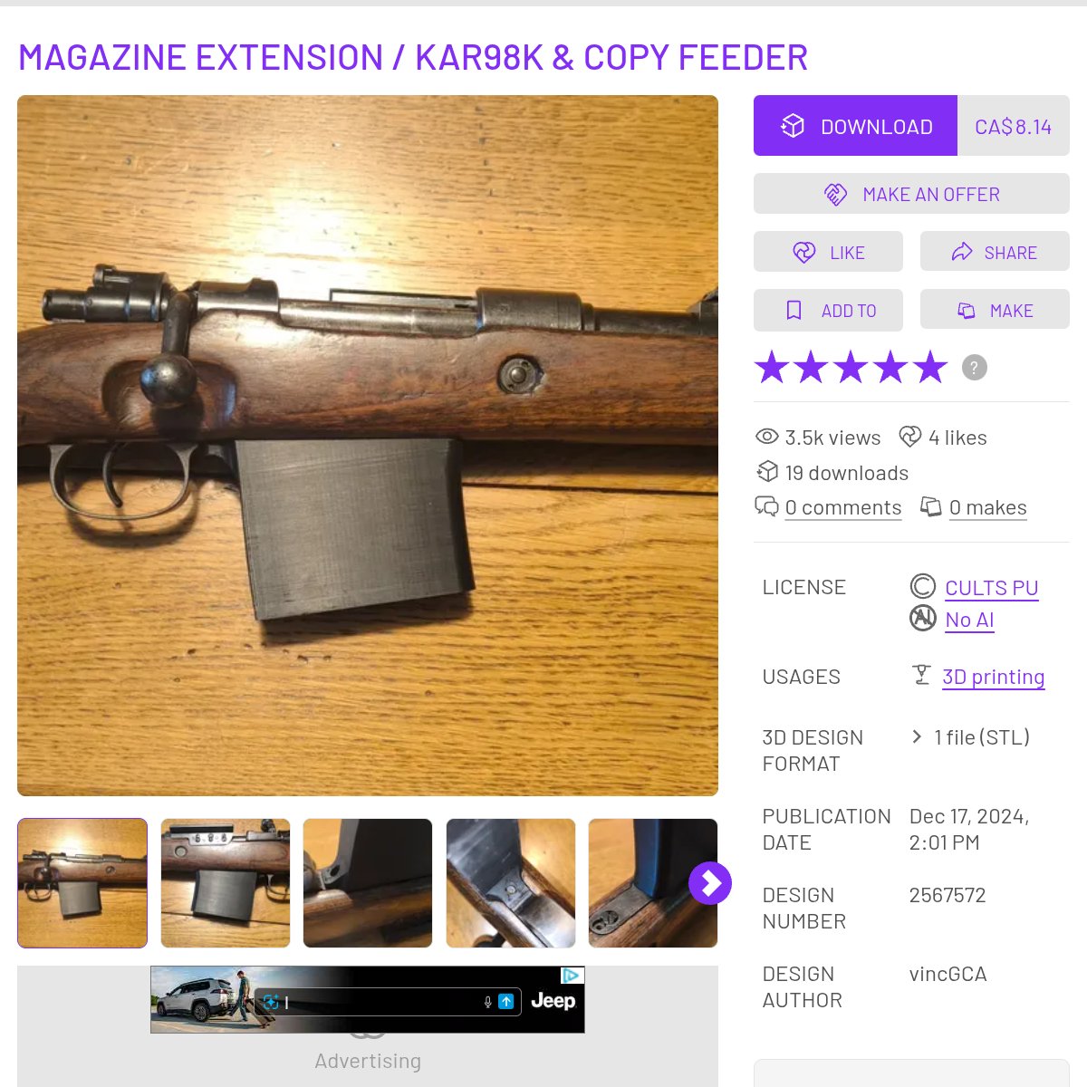 ARMED_ALEXA's tweet photo. @war_noir If they have 3dprinters, they can do a funny upgrade to those ww2 bolt actions https://t.co/VCZTZ3bUrt