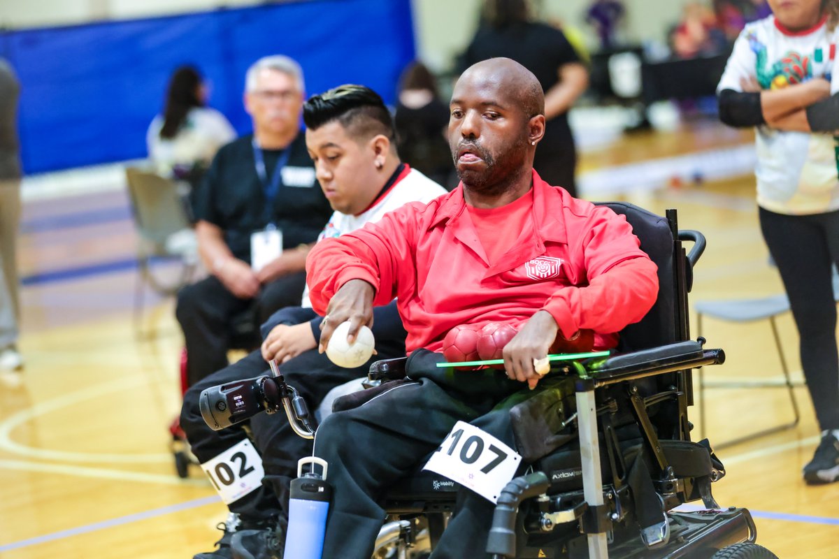 Boccia_US's tweet photo. With the conclusion of singles competition, we now turn our attention to the pairs and teams competition beginning tomorrow at 10 a.m. CT. View the schedule by visiting https://t.co/rspZyZsNMA, and tune into https://t.co/xxvLOYs09T to watch Courts 5 &amp; 6 live. (2/2) https://t.co/AM7bbmfQ5d