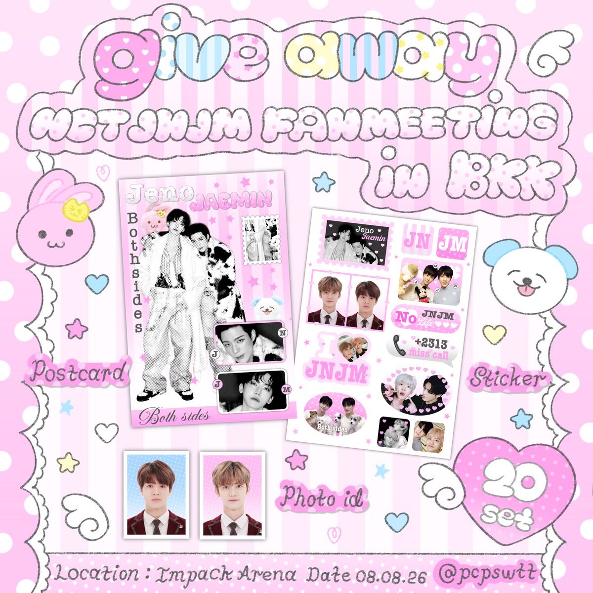 pcpcswtt's tweet photo. Me & @Allliiisa1 
𓍼 ࣪ ˖ pls rt 💌 giveaway for nctzen (Only Thaizen)  💚

✦ 20 sets ✦ more details   👇🏻
-Sticker A6 1 ea
- Postcard 1 ea
-Photo Id 2 ea

( RT & โชว์หลักฐาน Support NCT JNJM )

📍 Location : impact
🗓️ Date08.08.26 🕔 Time: TBA

#NCTJNJM_DUALITY #NCTJNJM_FANMEETING_TOUR #NCTJNJM_FANMEETING_TOUR_DUALITY