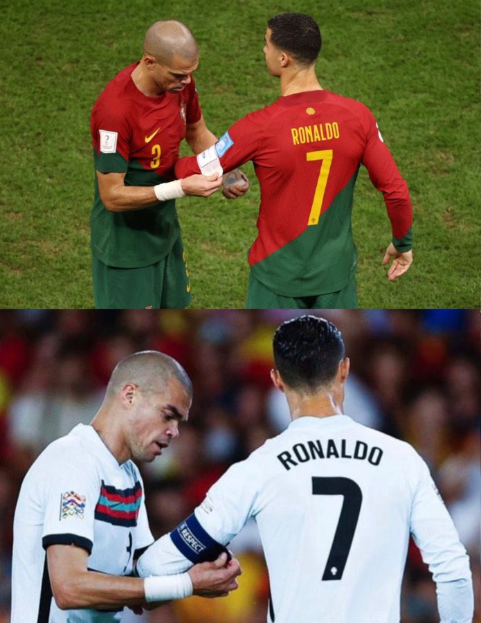 CristianoXtra_'s tweet photo. Pepe: "Cristiano Ronaldo is irreplaceable for Portugal." 🇵🇹 https://t.co/2j2r0Pk7Tk