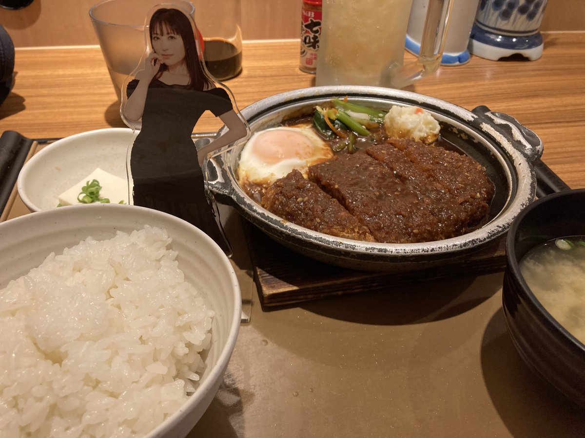 pheasan7's tweet photo. 味噌カツで勝つ！日本戦無料助かる。 https://t.co/be9hbuy5VX