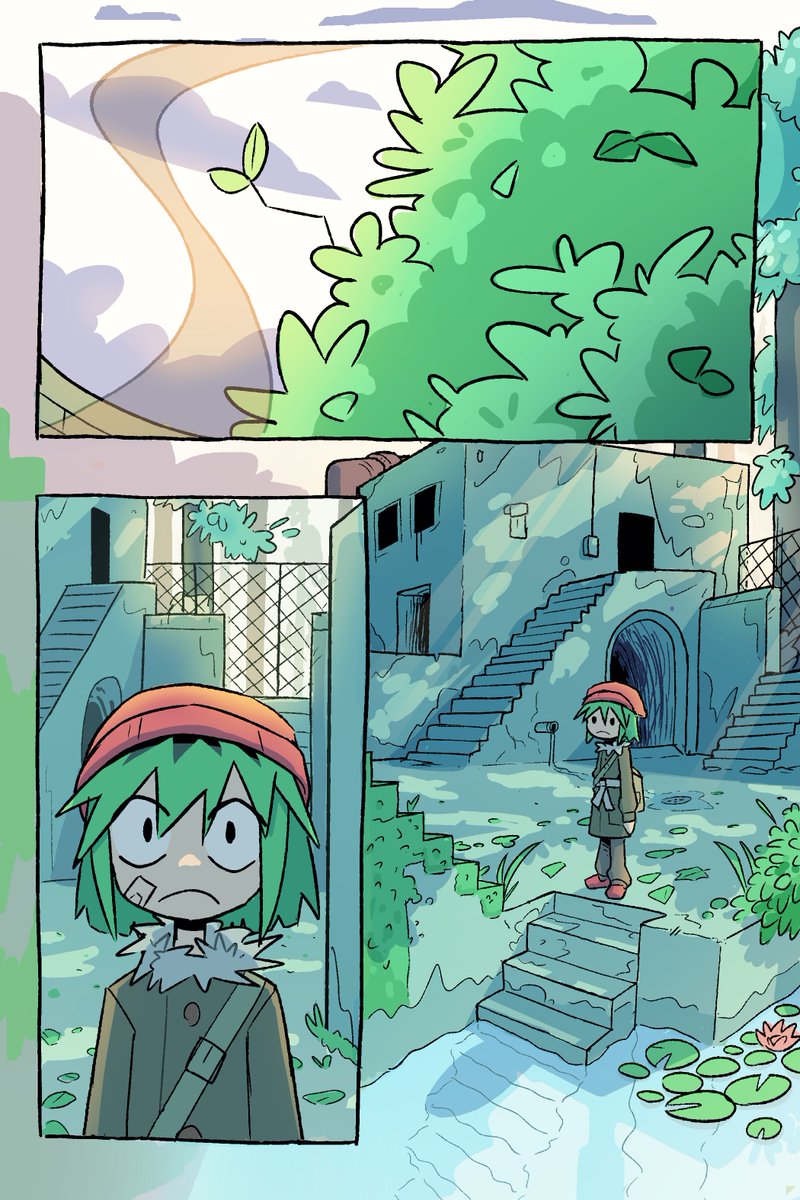 Saghaley's tweet photo. comic test page https://t.co/mRsajbTTPr