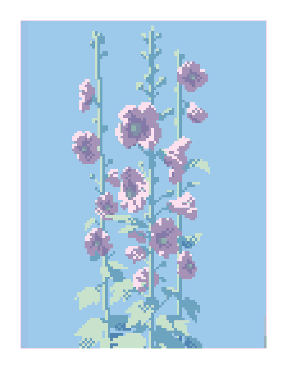kanashino_'s tweet photo. 立葵 #pixelart #ドット絵 https://t.co/cr0oHYtLD2