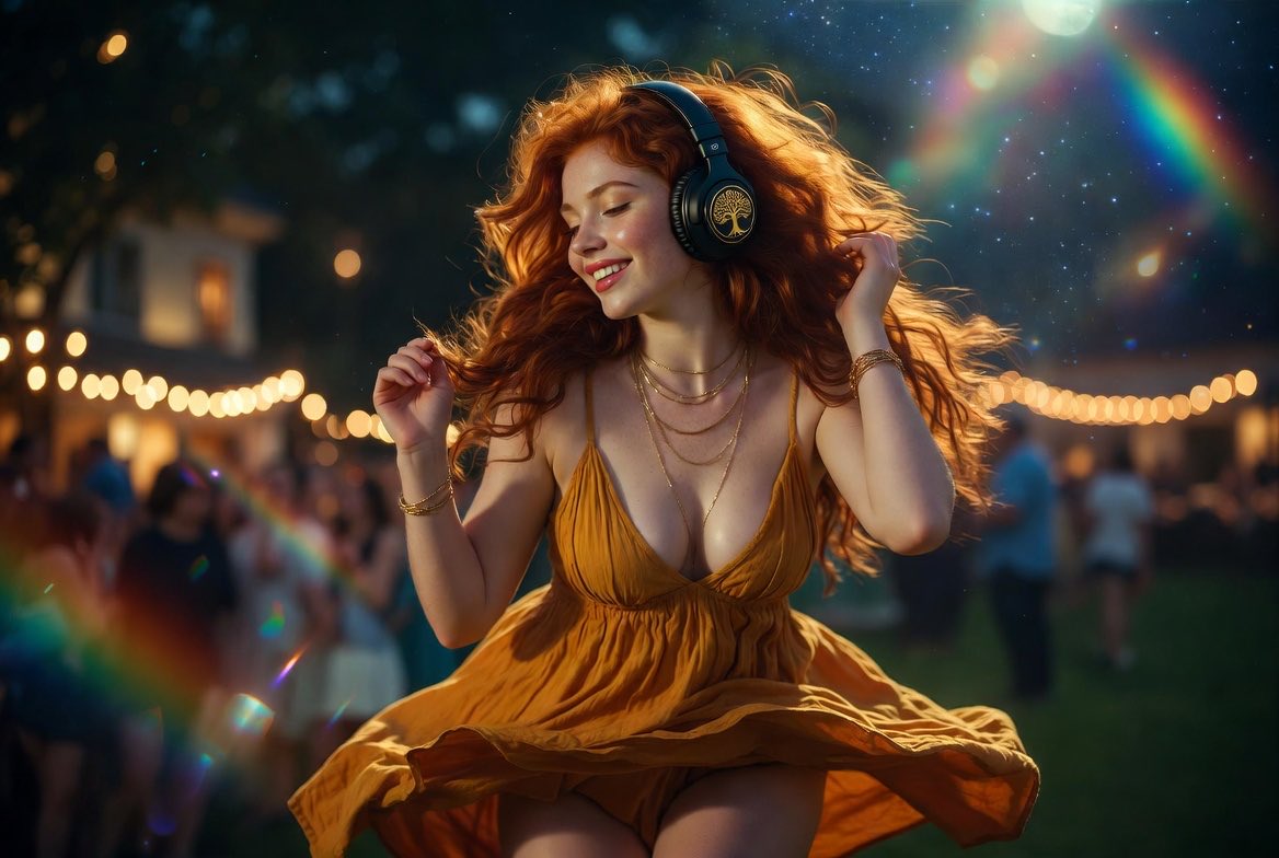 TinWhistleLoFi's tweet photo. Thereโs something magical about these moments. Even strangers become friends for a while.
#aigirl #aiart #redhead https://t.co/t5ZLQJsqIr