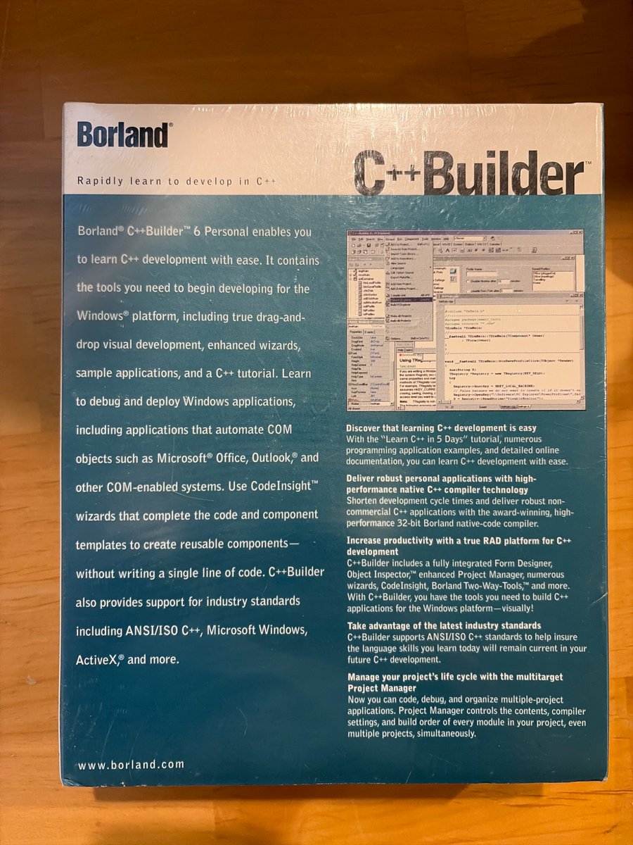 bztree's tweet photo. Found a factory sealed C++ compiler at my grandparents house today 😍 https://t.co/Hr0LIokpbz