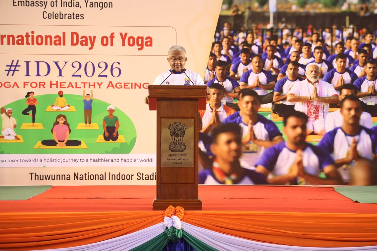 IndiainMyanmar's tweet photo. @AmbAbhayThakur @MEAIndia @DrSJaishankar @PMOIndia @narendramodi @iccr_hq @moayush @MinOfCultureGoI @PIB_India Sharing more pics. https://t.co/zIGxp4vdqB