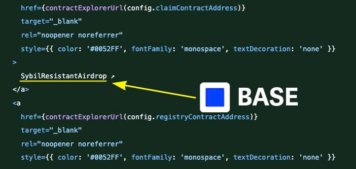 Tech_baro0's tweet photo. 🔥 Is Base starting to show signs of an airdrop?

An official Base repo is testing the Sybil-Resistant Airdrop mechanism on the Base Sepolia testnet https://t.co/z79EMgkaoz