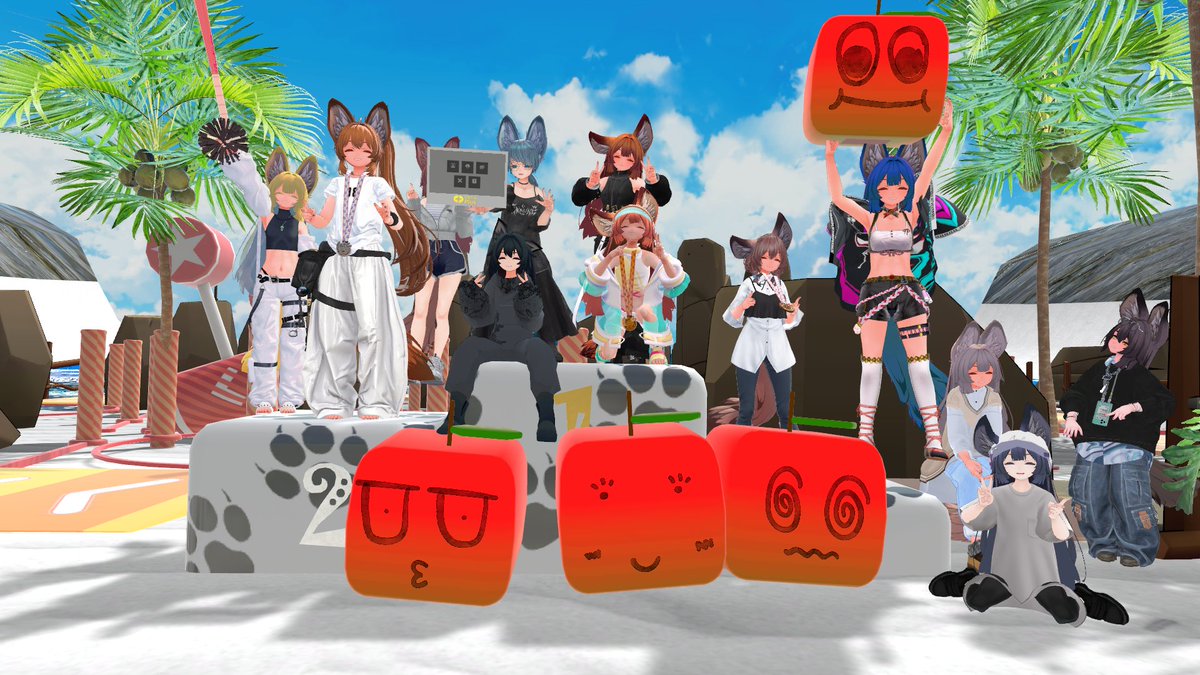 vr_Maple_K's tweet photo. 今回もご参加いただきありがとうございました
担当はスタッフとEpRace2の制作でした
無事全員ゴール出来て個人的に安心しております
#Epliちゃん集会 https://t.co/koXFOYId35