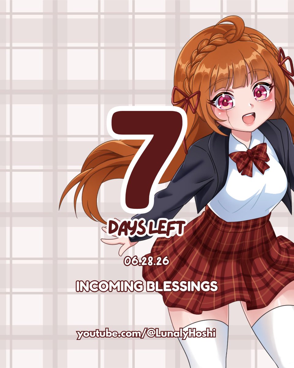 LunalyHoshi's tweet photo. ‧₊˚✧[̶BLESSINGS]✧˚₊‧ 
ft. Nicolette Lovegood
 
7 days to go! ♥
 
Wait for the release at https://t.co/p0sjKheoKA on June 28th, 8PM GMT+8/PHT
 
#VTuber #ENVtuber #KaigaiIdol #SongCover https://t.co/8d9aMfo0xC