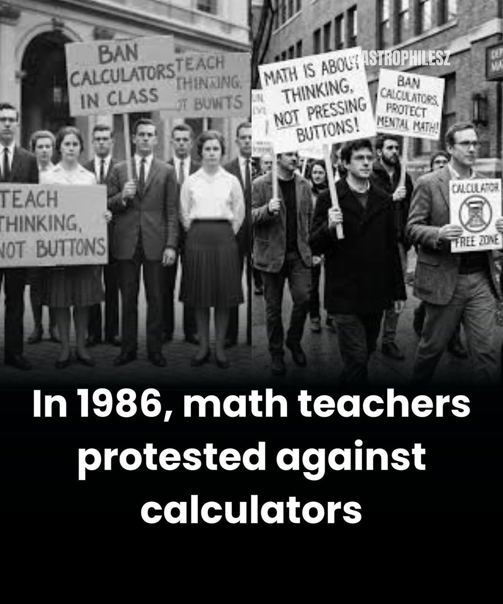 JohnGLedo's tweet photo. Just like the anti AI crowd today #ai #TechInnovation https://t.co/99Kfb7dk6B