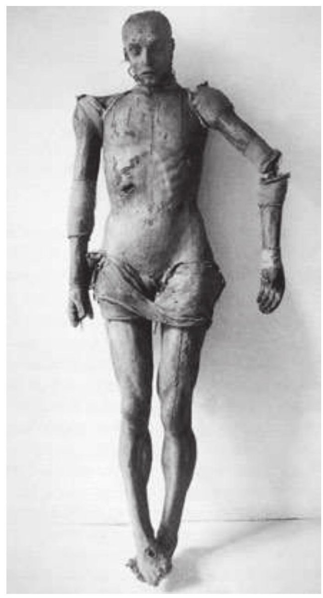 brndmng's tweet photo. In "Animated Sculptures of the Crucified Christ in the Religious Culture of the Latin Middle Ages," Kamil Kopania examines a largely forgotten class of medieval devotional objects: crucifixes with movable arms, heads, eyes, mouths, tongues, and mechanisms for bleeding. https://t.co/ZHZHC8VU24
