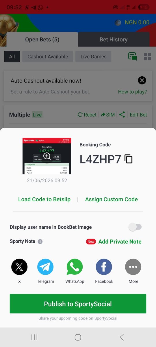 GoalRushHQ_247's tweet photo. 🎯 Today's SportyBet Codes:

🔹 RYUJAN
🔹 GZWFY1
🔹 H5DMZV
🔹 L4ZHP7

⚠️ Stake responsibly and play with only what you can afford to lose.

#SportyBet #BetCode #SportyBetCode #BettingTips #SportsBetting #WinningTips #FootballPredictions #BasketballBets #Accumulator #BettingCommunity