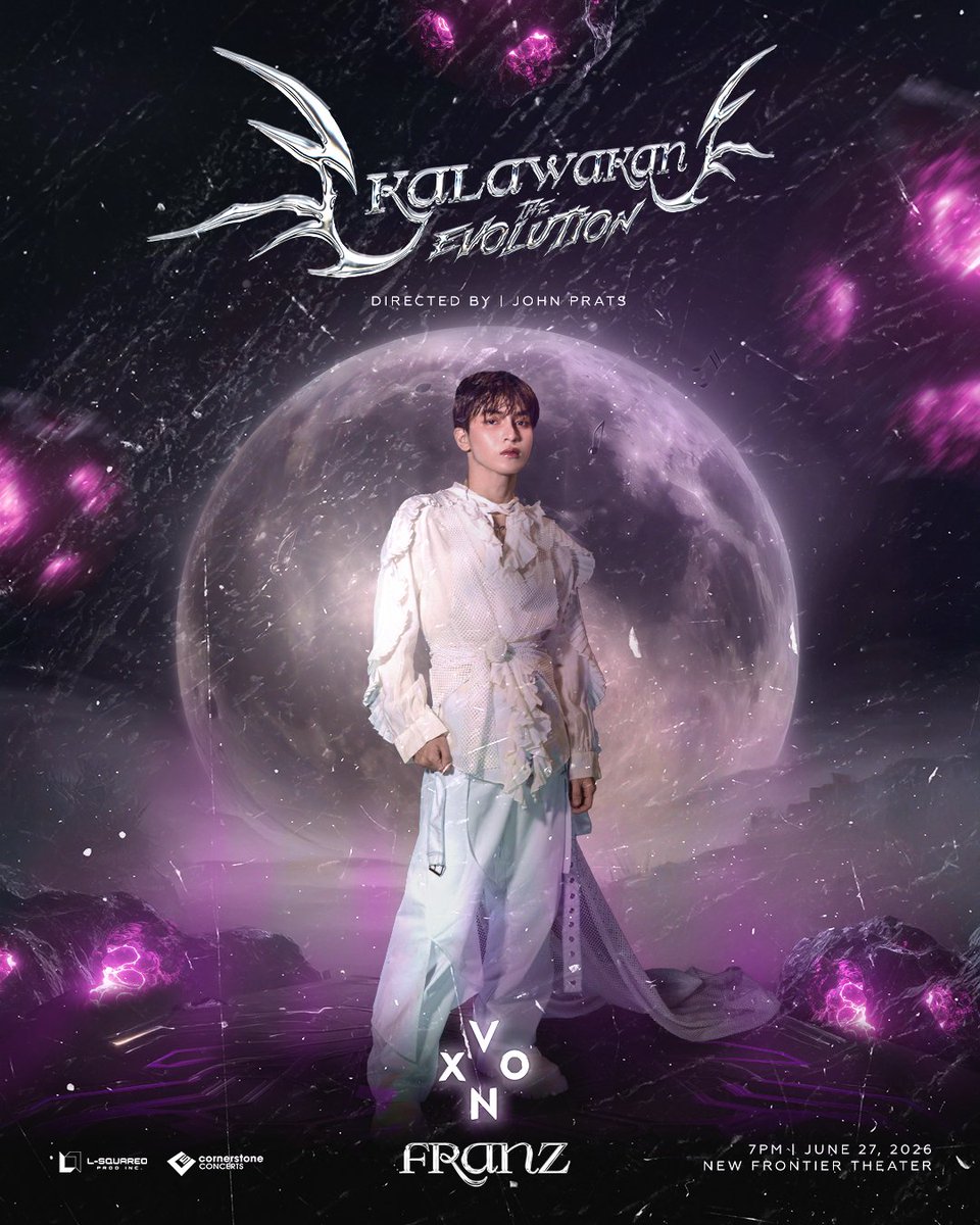 vxonofficial's tweet photo. The voice that’s about to echo through the entire "Kalawakan". 🎙️🌌

Prepare to be absolutely spellbound as VXON’s Main Vocal, FRANZ, takes the mic for KALAWAKAN: THE EVOLUTION! Get ready for the runs, the high notes, and the pure emotion that will shake the New Frontier Theater stage.

Get your tickets at https://t.co/Tbu6bkzYiK

#VXON #VXONKalawakan #KalawakanTheEvolution #CornerstoneConcerts #LSquaredProdPH