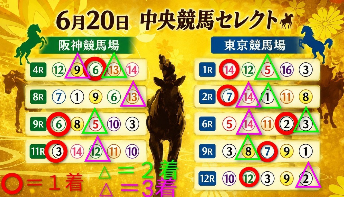 chanhide4123's tweet photo. 中央競馬🐎6月21日＆21日の推奨馬5頭の結果を📪です。
個人的には散々な２日間の中央競馬でございました🥲 https://t.co/SP0oQiEcVR