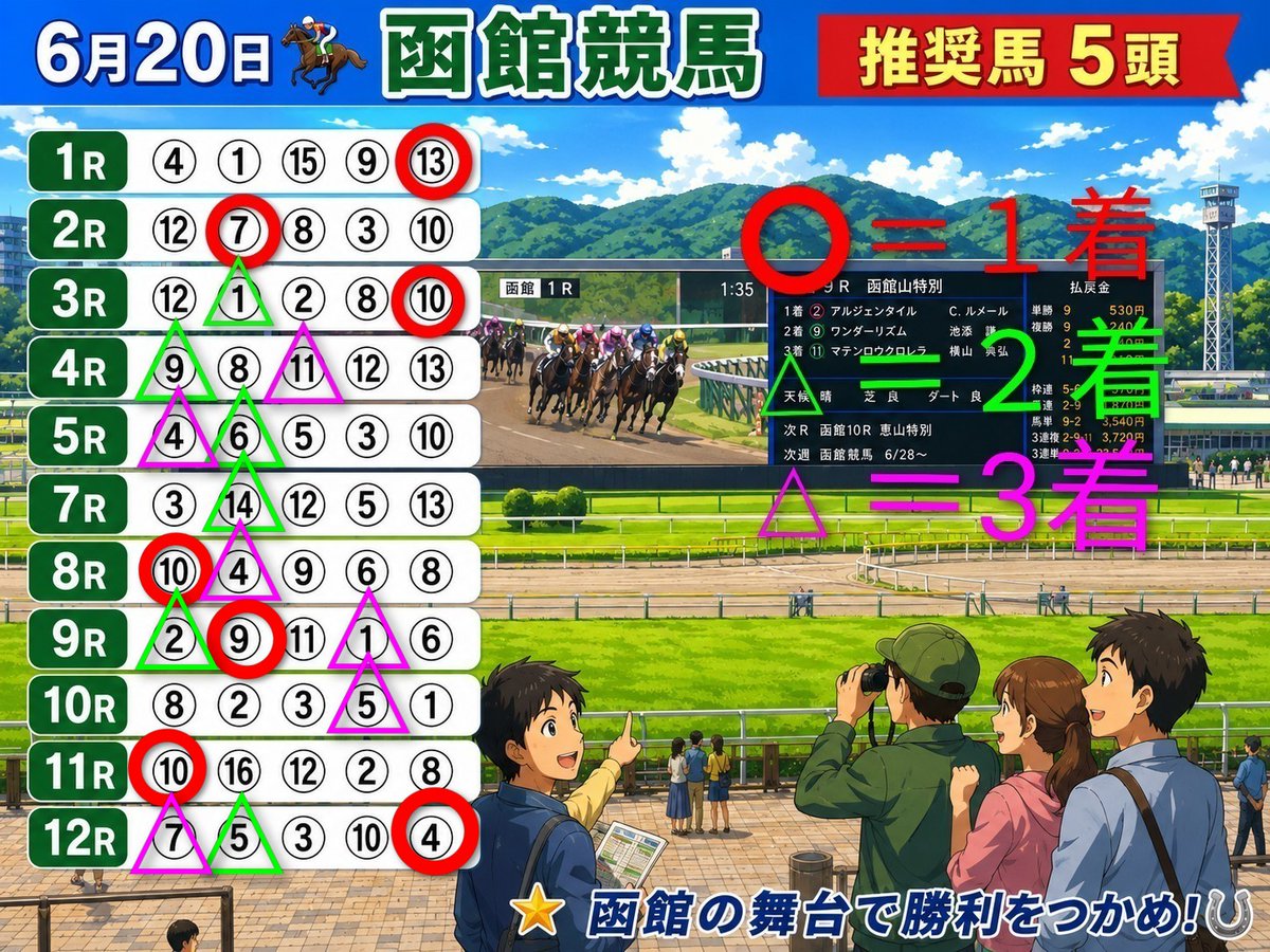 chanhide4123's tweet photo. 中央競馬🐎6月21日＆21日の推奨馬5頭の結果を📪です。
個人的には散々な２日間の中央競馬でございました🥲 https://t.co/SP0oQiEcVR