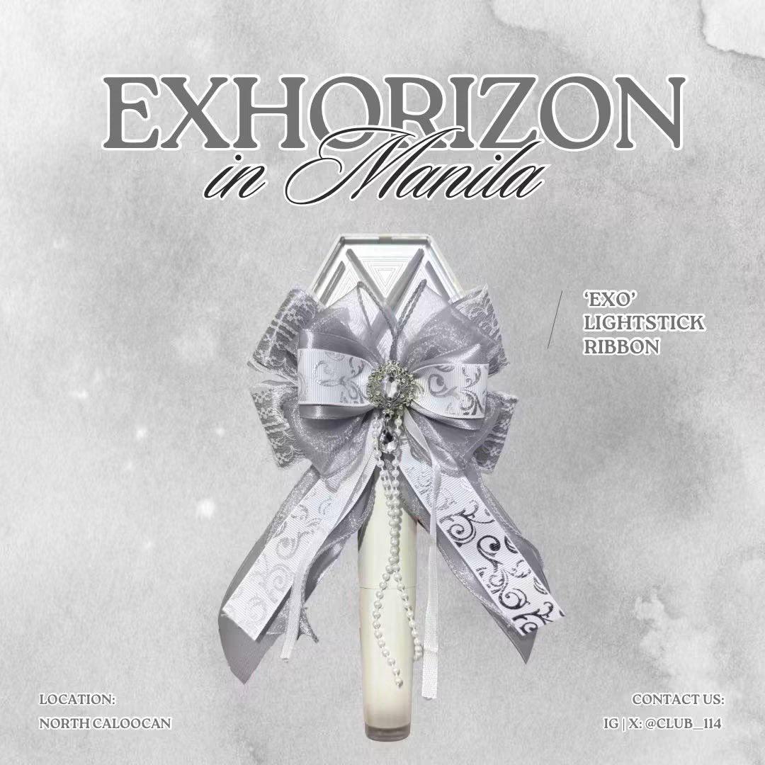 fromzkdlin's tweet photo. ✧˖° pre-orders for EXhOrizon in Manila lightstick ribbons is still open! 

— for as low as 75 pesos .ᐟ ♡ 

    🛒: https://t.co/6sHVp6i3Yl

♡ #EXO #EXhOrizonInManila #KAI #KYUNGSOO #SUHO #CHANYEOL #SEHUN https://t.co/g67FDugtao