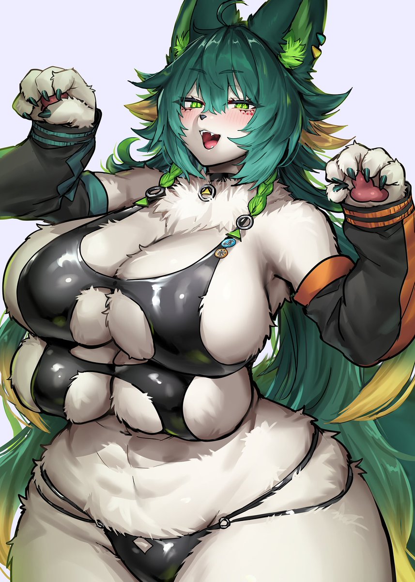 amagamishinia's tweet photo. もふもふなメスケモの
おっぱいがいっぱい！！🐾💚
#乳の日 https://t.co/qzhsbt3V2F