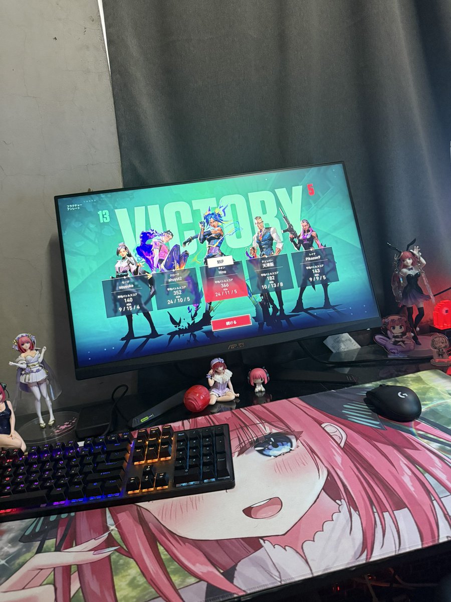 Minato_Valo's tweet photo. 好きなものに囲まれる幸せ。
#VALORANT
#五等分の花嫁
#中野二乃
#VALORANT募集
#ゲーム好きと繋がりたい https://t.co/tbilnjPmvC