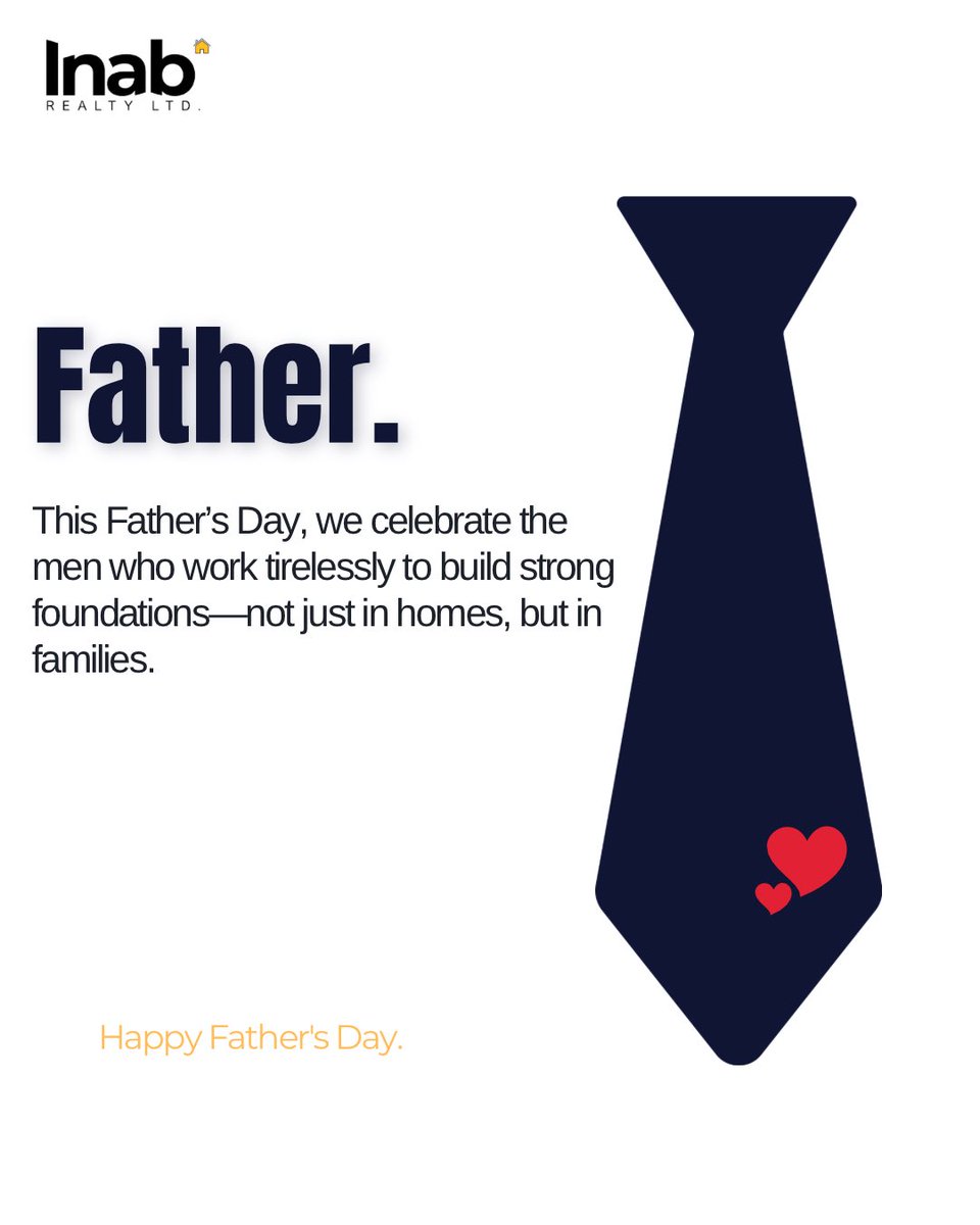 inabrealty's tweet photo. Happy Father’s Day From INAB Realty 

Today, we celebrate the strength, love, and dedication of every father. From all of us at Inab Realty, thank you for all you do.
#inabrealty #happyfathersday https://t.co/AFnFFZF4N4
