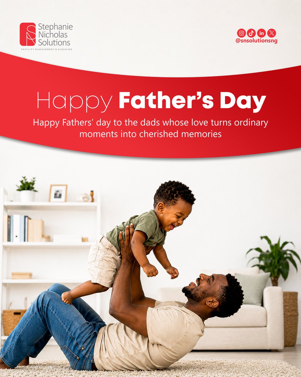 snsolutionsng's tweet photo. Behind every successful professional is a great support system. Today we honor the working dads, mentors, and role models who balance big goals with even bigger hearts. Thank you for all you do on and off the clock! 

Happy Father’s Day

 #FathersDay https://t.co/O1zwTtbv19