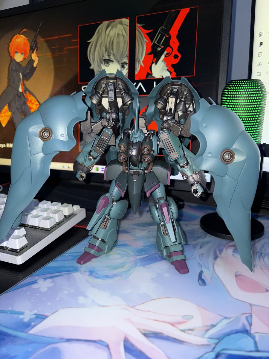 WHiFF_YouTube's tweet photo. クシャトリヤ全塗装で完成したけど、めっちゃいい出来じゃない？
#ガンプラ https://t.co/nhPulX8NNW