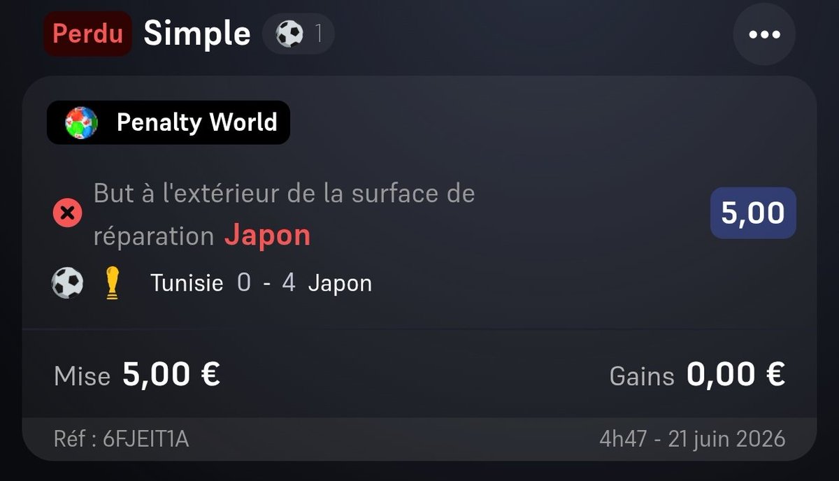 Mxdg__'s tweet photo. Bonjour @WinamaxSport 
Merci de rectifier mon pari qui est bien gagnant conformément aux statistiques officielles de la FIFA, merci! https://t.co/Q0FIFutciQ