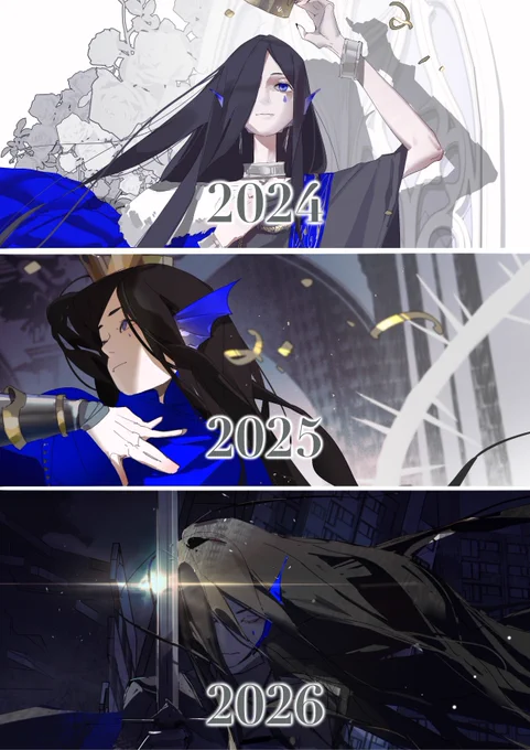 I've painted the same subject for myself on the same day for three consecutive years! I hope I can paint it even better next year! 在三年中的同一天给自己画了一样题材的画!希望我明年可以画得更好 !