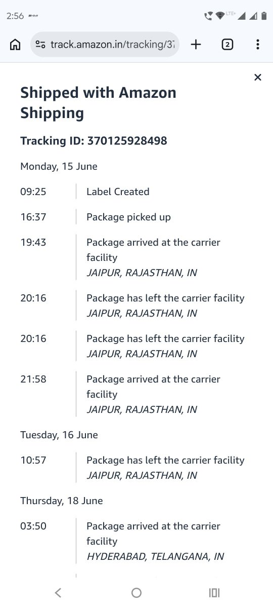 BluffMaaster's tweet photo. .@AmazonHelp &amp; @amazonIN

My shipment was scheduled to be delivered by 19th June. Still, I did not get it.

Every day i am getting a message that ' Shipment is delayed &amp; will be delivered '.

Whats reason behind it?

Tracking id: 370125928498 https://t.co/sboQniG35r