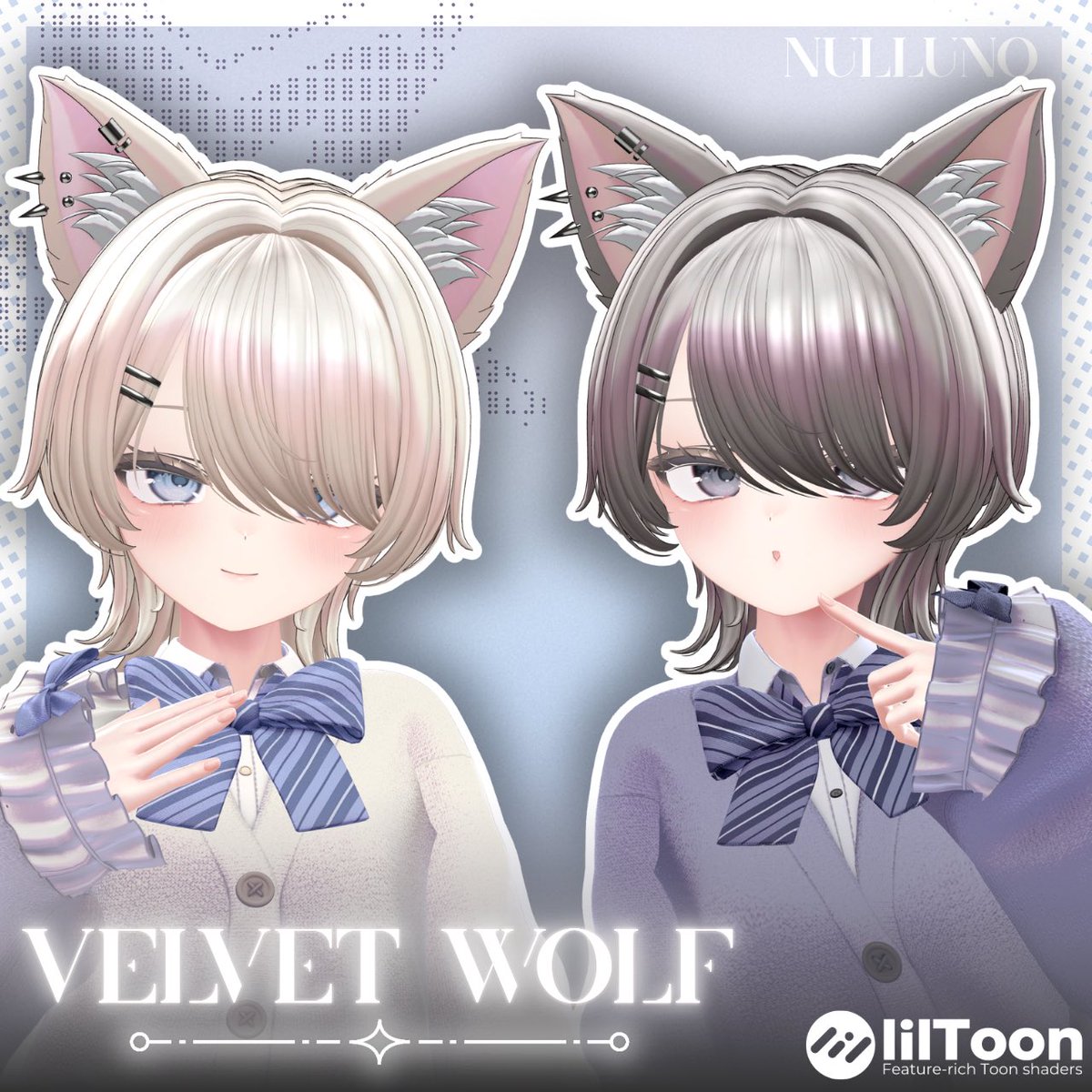 Nulluno01's tweet photo. 【🎁セール＆♻️RTキャンペーン開催🎉】

#Nulluno 新作ヘア 『✣ Velvet wolf ✣ 』の販売を記念して、期間限定セール＆ギフト企画を実施します🤍🔥

応募方法はこの投稿をRT♻️するだけで
抽選3名様にプレゼント‼️

さらにBOOTHのスキ❤️が100増えるごとに当選者+1名です✨️
引用RTで当選確率UP👀
ギフトの譲渡も可能です🌟

🔗 https://t.co/UsGILqYkI0

💫通常800円→セール期間300円💫

🗓セール期間：2026/6/21(日) 14 : 00 ～ 2026/6/27(土) 23 : 59 JST

🗓応募締切はセール終了日時と同じです。 

ギフトはXのDMにてお送りしますのでDMを受け取れる設定にしておいてください！

ぜひこの機会にお迎えしていただけたら嬉しいです𛰙᭜𖫴𖫰𖫱𖫳𖫲𖫲𖫳𖫴𖫰𖫱꛰ ᭜𖫴𖫰𖫱𖫳𖫲𖫲𖫳𖫴𖫰𖫱꛰ʕᨦ

#VRChat